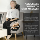 HOMCOM Back & Neck Massager w/ Heating Deep Tissue Kneading and Vibrating Black