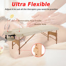 HOMCOM Salon Portable Folding Massage Table Bed Tattoo Therapy  Couch 2 Section