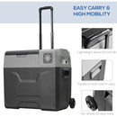 HOMCOM Car Refrigerator, Portable 12/24V 50L Fridge Freezer, Down to -20?