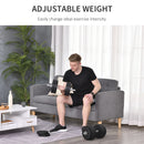 HOMCOM 30KG Adjustable Dumbbells Weight Set Hand Weight for Body Fitness