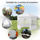 Outsunny 3.9m Outdoor Gazebo Canopy Party Tent with 6 Removable Side Walls