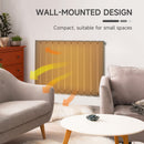 HOMCOM 83 x 60cm Single Panel Vertical Radiator, Space Heater, Grey