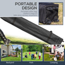 Outsunny 3x3(M) Pop Up Gazebo Canopy Tent w/ 1 Sidewall Carrying Bag Grey