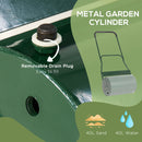 Outsunny 40L Lawn Roller Grass Ground Garden Push / Tow Landscaping Erasing Sod