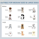PawHut Raised Dog Bowls with Stand, Dog Feeding Station, for Large, Medium Dogs