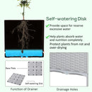 Outsunny 2-pieces Elevated Flower Bed Vegetable Herb Planter Plastic, Grey