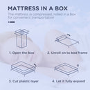 HOMCOM King Mattress W/ Breathable Foam Pocket Innerspring 200cmx150cmx22.5cm