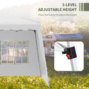 Outsunny 2.4 x 2.4m UV50+ Pop Up Gazebo Canopy Tent with Carry Bag, White
