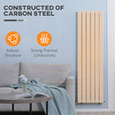 HOMCOM 46 x 160cm Double Panel Vertical Radiator, Water-filled Heater, White
