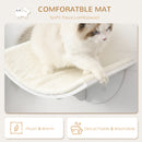 PawHut Wood Cat Shelf Perch Bed Curved Climber Wall-Mounted Cat Furniture