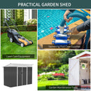 Outsunny Pend Garden Storage Shed w/ Sliding Door Ventilation Window Sloped Roof