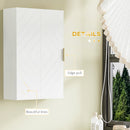 kleankin Bathroom Wall Cabinet with Adjustable Shelves for Hallway, Living Room