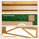 Outsunny Wooden Garden Corner Bench with Planter, Garden Bench Seat for Patio