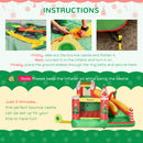 Outsunny Bouncy Castle with Slide Pool Trampoline Climbing Wall with Blower