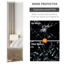 HOMCOM Full Length Mirror Dressing Mirror Wall-Mounted for Bedroom White