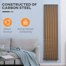 HOMCOM Vertical Designer Radiator Wall-mounted Heater for Bedroom Study Grey