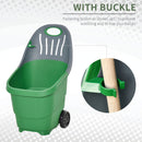 Outsunny Multi Purpose Garden Cart Barrow w/ Handle Wheels, Gardening Tasks, 60L