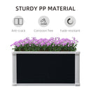 Outsunny Garden Raised Bed Planter Grow Containers Flower Pot PP 60 x 60cm