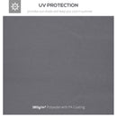 Outsunny 3(m) 2 Tier Garden Gazebo Top Cover Replacement Canopy Roof Deep Grey