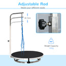 PawHut Rotatable Pet Grooming Table with Adjustable Arm Non-Slip Tabletop