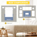 HOMCOM Blue Large Area Rug, Render Carpet for Living Room Bedroom, 160x200cm