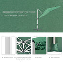 Outsunny 3 x 3(m) Cantilever Roma Parasol Garden Umbrella with Cross Base Green