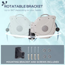 Outsunny Retractable Hose Reel Wall Mounted w/ Lead-in Hose and Handle, 20m