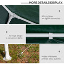 Outsunny 3 x 4 m Garden Gazebo Outdoor Canopy Marquee Party Tent Green
