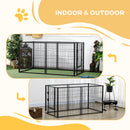 PawHut Heavy Duty 6 Panel Pet Playpen for Small, Medium Dogs, 82.5-150 x 81cm