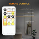 HOMCOM LED Lighted Full Length Mirror, Floor Standing or Wall Mount Bedroom