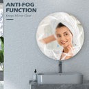 kleankin LED Dimming Lighted Bathroom Mirror with Smart Touch, Anti-Fog, 60cm