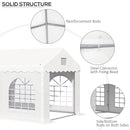 Outsunny 4 x 3 m Patio Garden Party Canopy, BBQ, Camping Gazebo Trent for Garden