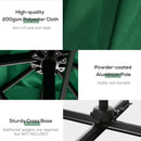 Outsunny Square Cantilever Roma Parasol 360° Rotation w/ Hand Crank, Green