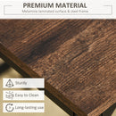 HOMCOM Industrial Rectangular Dining Table Set with 4 Stools for Dining Room