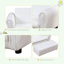 HOMCOM Kids Sofa 2 Seater Childrens Armchair Furniture Bedroom Playroom
