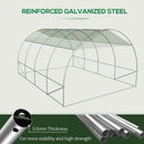 Outsunny  4 x 3M Reinforced Walk-in Polytunnel Garden Greenhouse Steel Frame