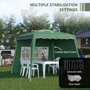 Outsunny 2.4 x 2.4m UV50+ Pop Up Gazebo Canopy Tent with Carry Bag, Green