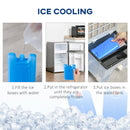 HOMCOM Mobile Air Cooler, Evaporative Ice Cooling Fan Humidifier Unit