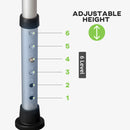 HOMCOM Shower Stool for the Elderly and Disabled, Adjustable Shower Stool