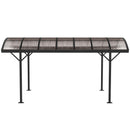 Outsunny 5 x 3(m) Garden Aluminium Pergola Gazebo Carport w/ Polycarbonate Roof