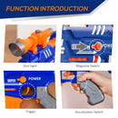 HOMCOM Automatic Foam Blaster Toy Gun Shooter 20 Soft EVA Darts for 8-12 Year
