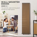 HOMCOM Vertical Designer Radiator Wall-mounted Heater for Bedroom Study Grey