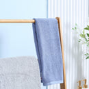 kleankin Foldable Natural Bamboo Towel Rack with 3 Towel Rails and 3 Shelves