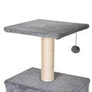 PawHut Cat Activity Tree with Condo Sisal-Covered Scratching Posts for Climbing