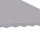 Outsunny 3m x 3m Gazebo Canopy Replacement Cover, 2-Tier Gazebo Roof, Grey