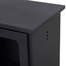 HOMCOM Free Standing Bio Ethanol Fireplace Heater with 0.9L Tank for Home Black