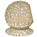 PawHut Wicker Cat Bed Elevated Rattan Kitten Basket Cozy Cave w/ Soft Cushion