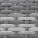 Outsunny 2 in 1Rattan Folding Chaise Lounger w/ Cushion for Garden Mixed Grey