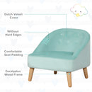 HOMCOM Toddler Chair 2pcs Kids Sofa Set Sofa & Ottoman for 3-5 years old Blue