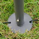 Outsunny 3.45x3.45m Side-Less Outdoor Canopy Gazebo 2-Tier Roof Steel Frame Grey